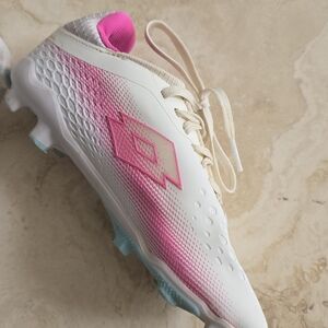 Lotto Soccer Cleats - White, Pink and Blue Soccer Cleats
